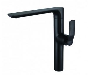 Single Lever Pillar Sink  Mixer - Black